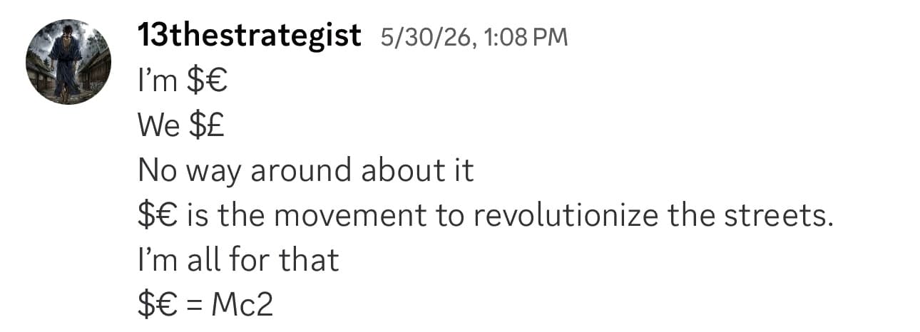 Discord message calling Street Economics a movement
